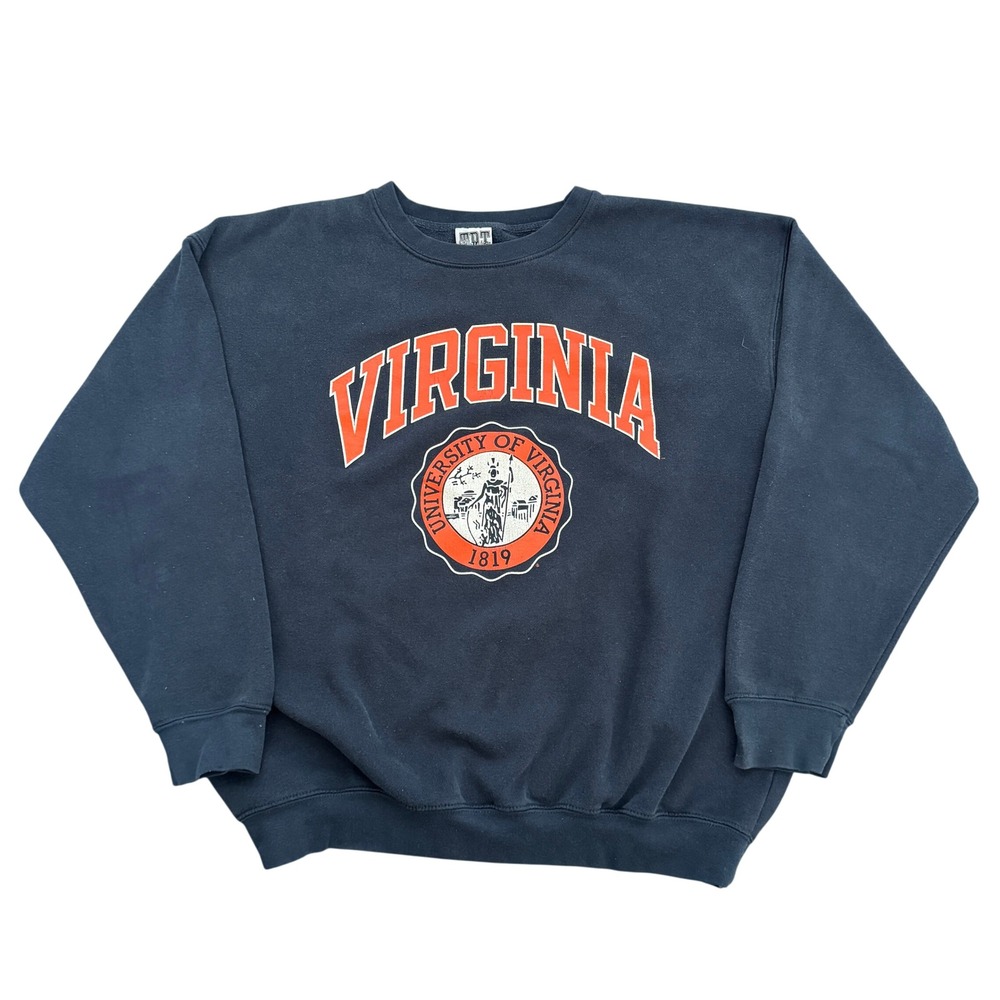 Vintage University of Virginia Sweatshirt Mens XL Navy Blue UVA Crewneck